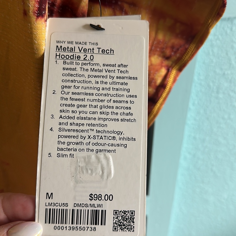 Lululemon Metal Vent Tech Hoodie 2.0 men’s Medium NWT
Marble Dye Mulled Wine - Picture 4 of 7